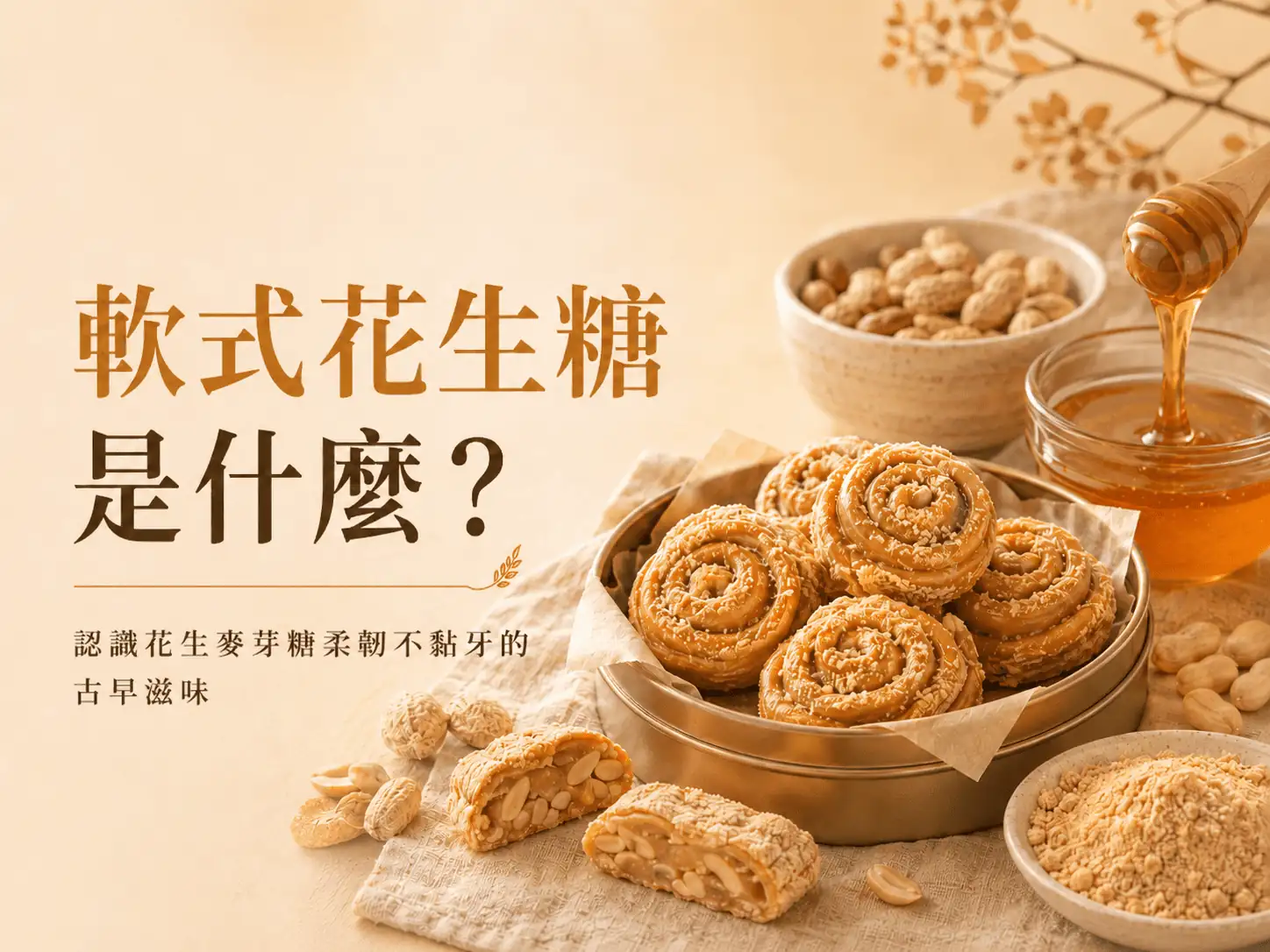 軟式花生糖是什麼？認識花生麥芽糖柔韌不黏牙的古早滋味